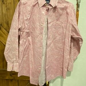Wrangler Light Pink Patterned Shirt Men’s size Large